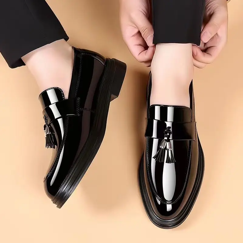 Young Men Formal Wear - Scarpa sociale nera per uomo Casual