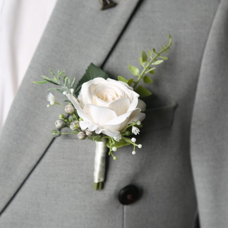 Men'S Formal Wear For A Wedding - Abito da sposa Corpetto Uomo Fiore