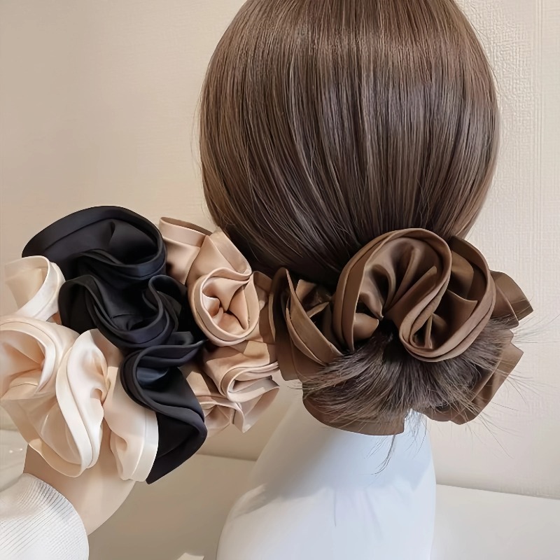Satin Bow Tie - Elastici per capelli in raso coreano
