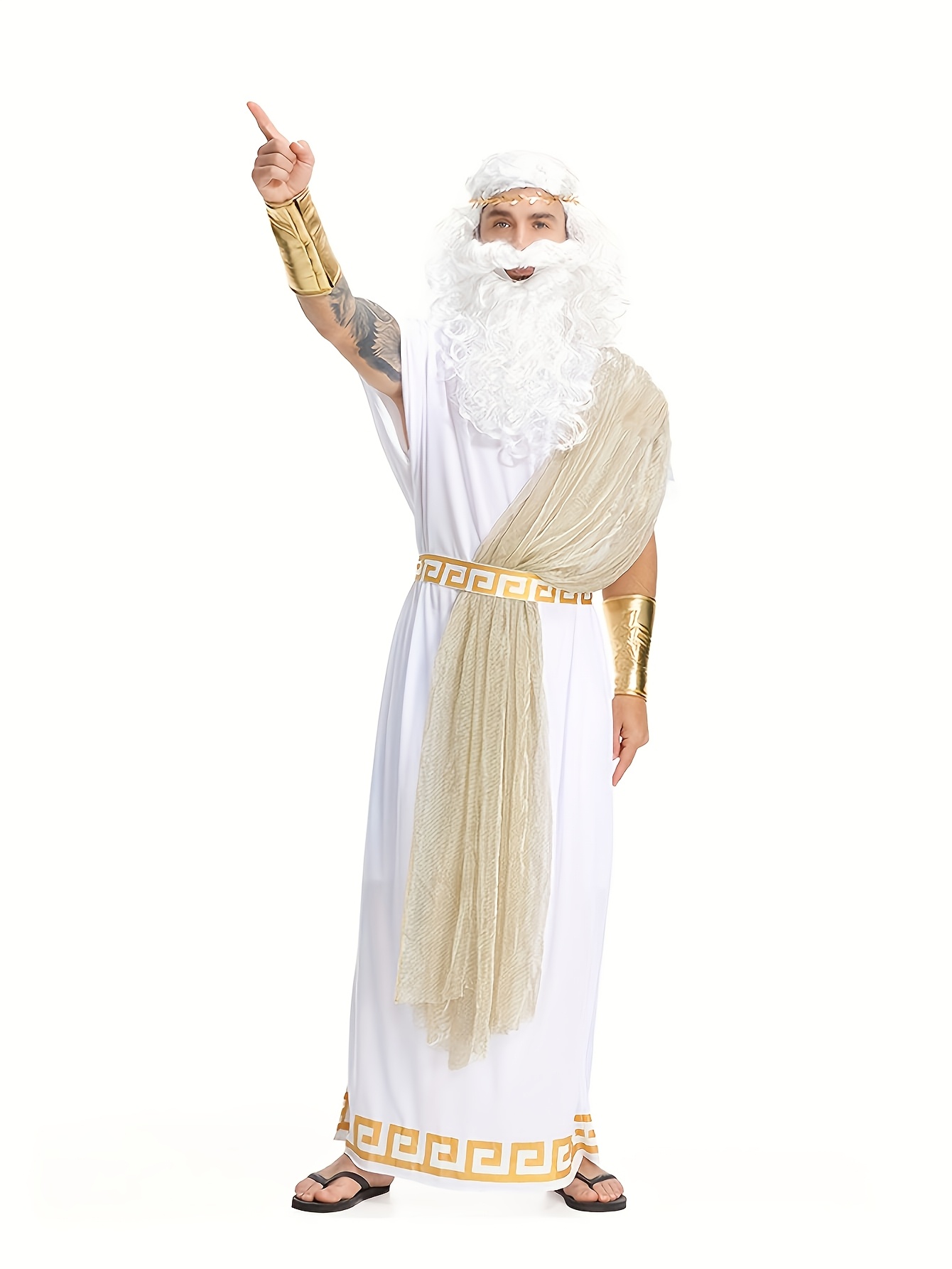 Mens Formal - Costume da Zeus, dio greco, per
