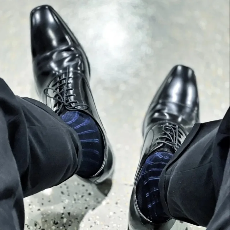 Men Formal Wear Set - Calze a Righe per Uomo, Calze