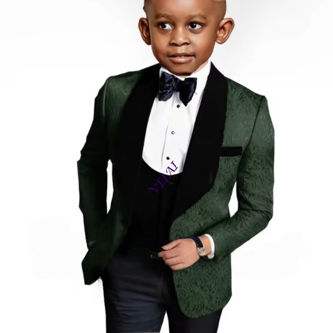 Formal Wear For Men Kids - IFashion Abito a Tre Pezzi Floreale
