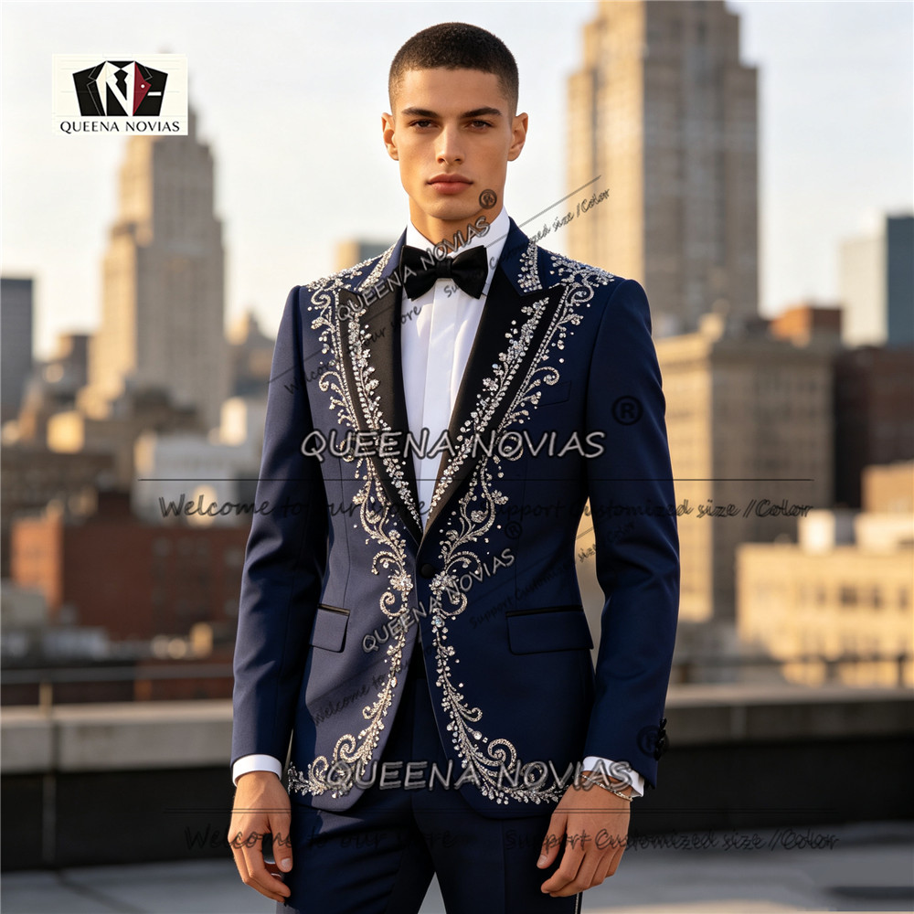 Men Formal Wear For Dinner - Abito da Uomo Elegante, Completo Smoking