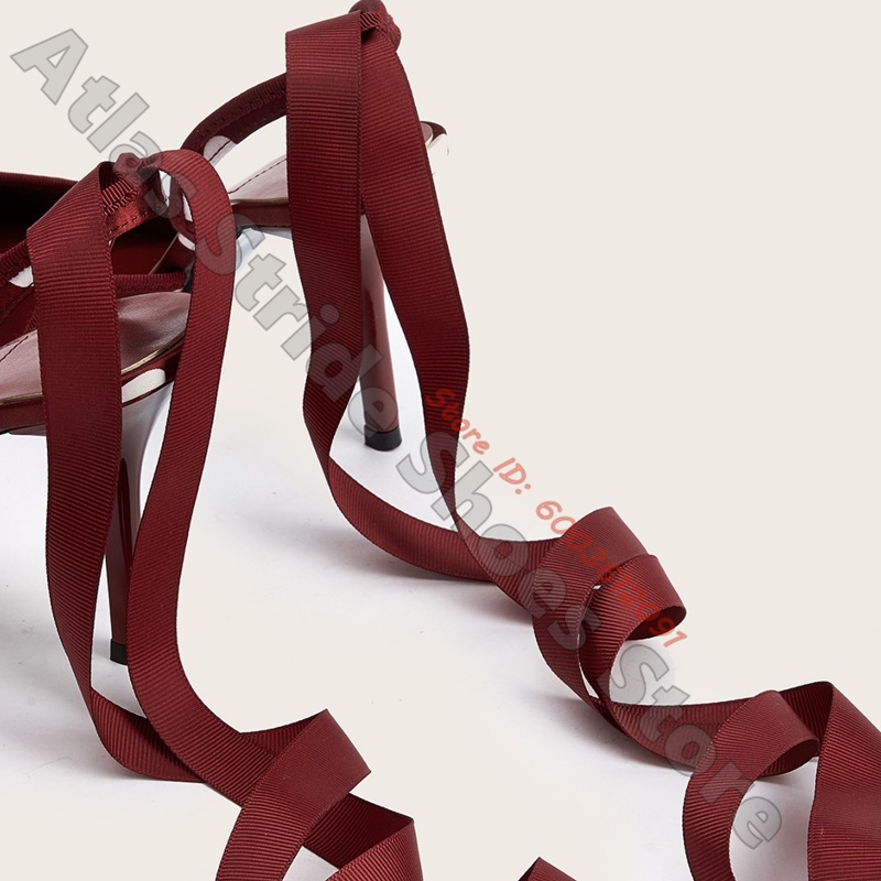Sandali sexy retrò con tacco a - Satin Bow Tie recensione e prezzo