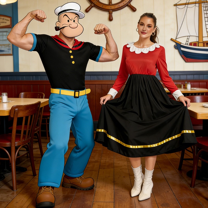 Costume da Popeye per Donna e  - Men Formal Wear Set recensione e prezzo