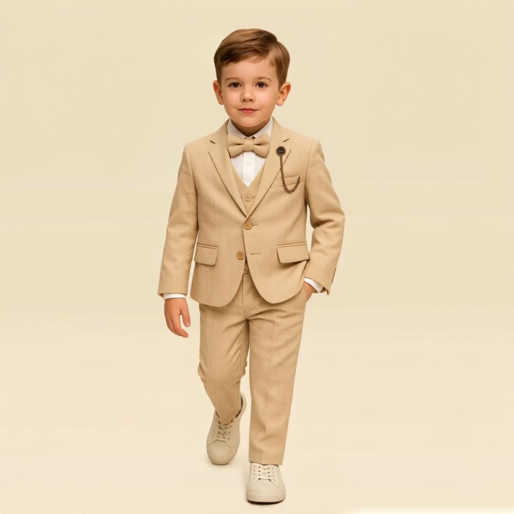 Completo da Cerimonia Beige da - Formal Wear For Men Kids recensione e prezzo
