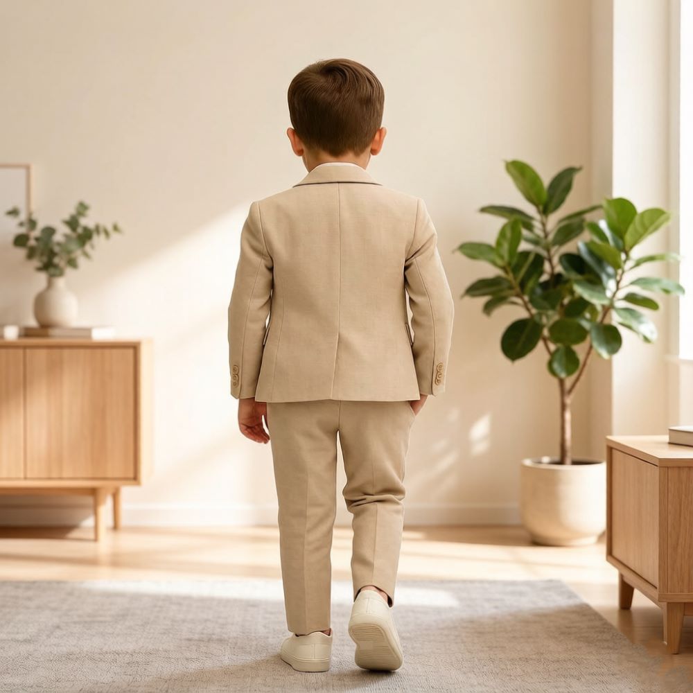 Completo da Cerimonia Beige da - Formal Wear For Men Kids recensione e prezzo