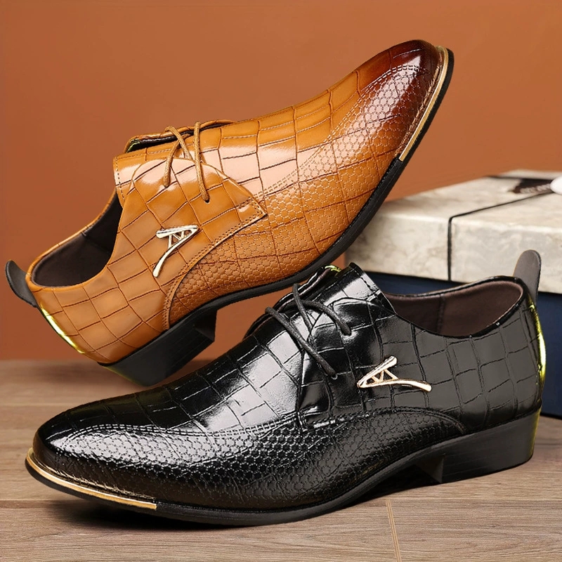 Scarpe in pelle PU moda uomo b - Young Men Formal Wear recensione e prezzo