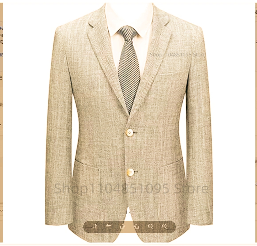 Blazer da Uomo Slim Fit in Lin - Men Formal Wear For Summer recensione e prezzo