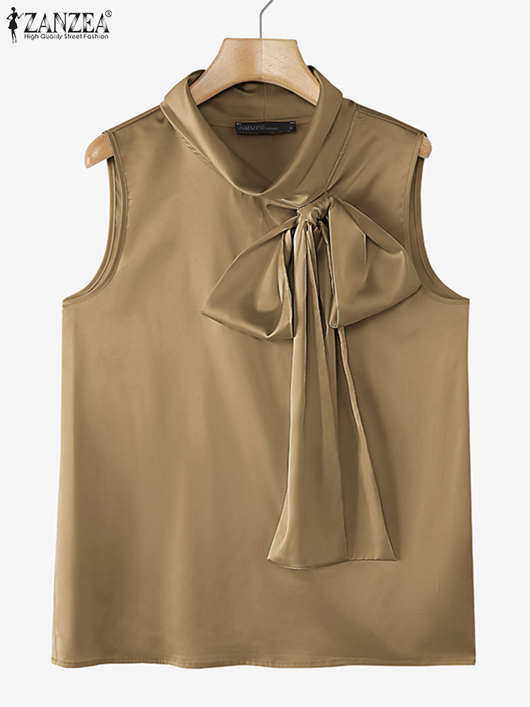 ZANZEA Camicette eleganti Papi - Satin Bow Tie recensione e prezzo
