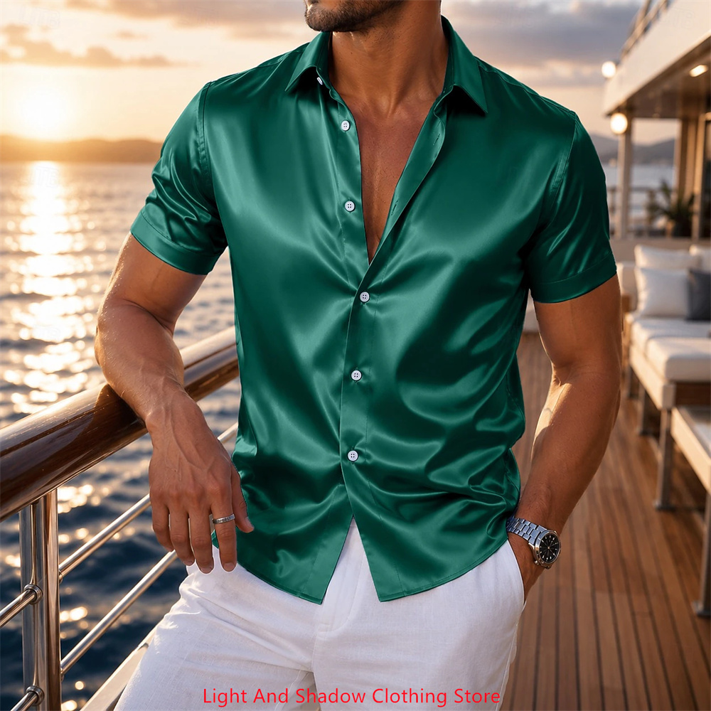 Camicia da Uomo in Raso a Mani - Men Formal Wear For Summer recensione e prezzo