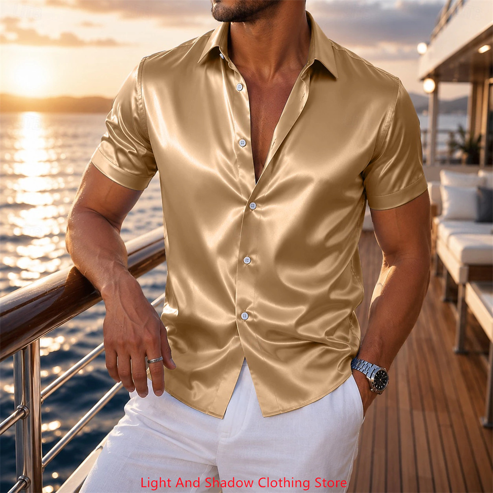 Camicia da Uomo in Raso a Mani - Men Formal Wear For Summer recensione e prezzo