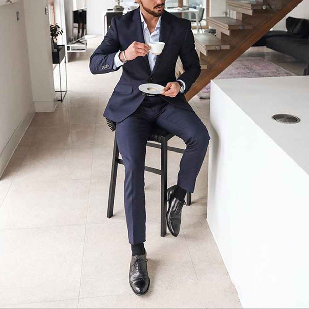 Abito da Uomo Blu Navy a 2 Pez - Men Formal Wear For Dinner recensione e prezzo