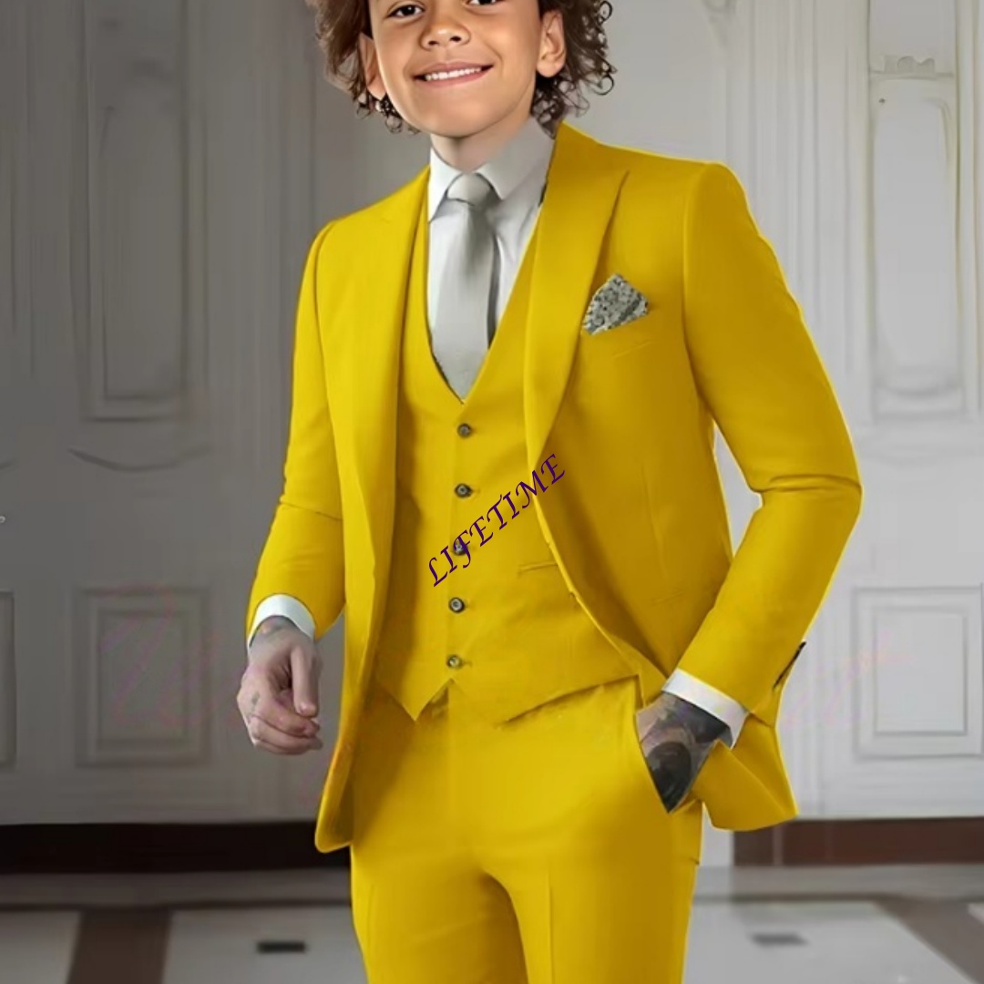 Abito a Tre Pezzi Verde Chiaro - Formal Wear For Men Kids recensione e prezzo