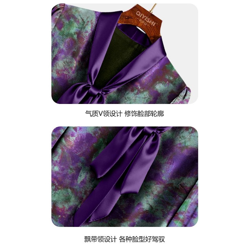 Top in vita viola con temperam - Satin Bow Tie recensione e prezzo